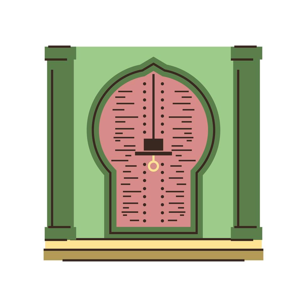 arabian front door vector