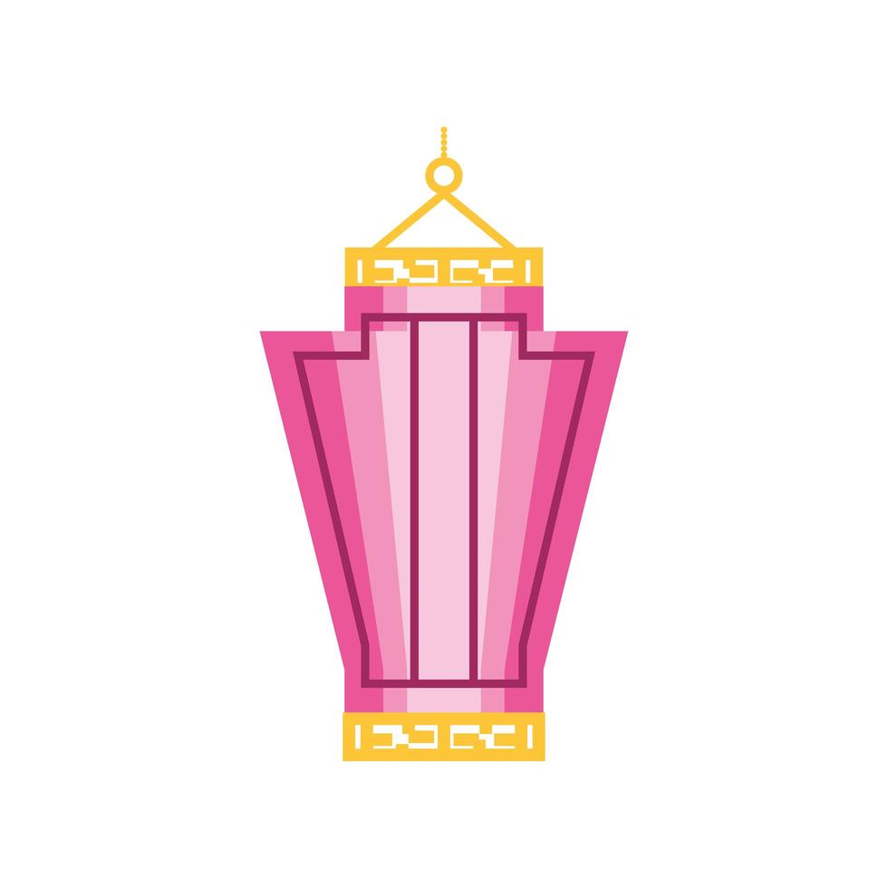 pink paper lantern vector