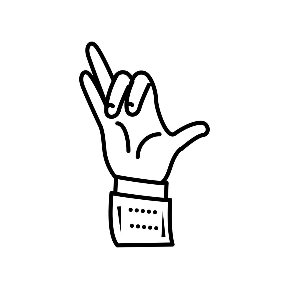 hand gyan mudra vector