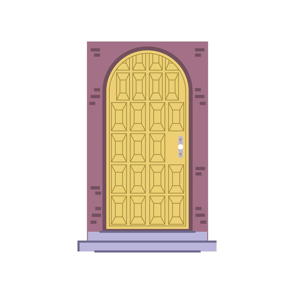 golden front door vector