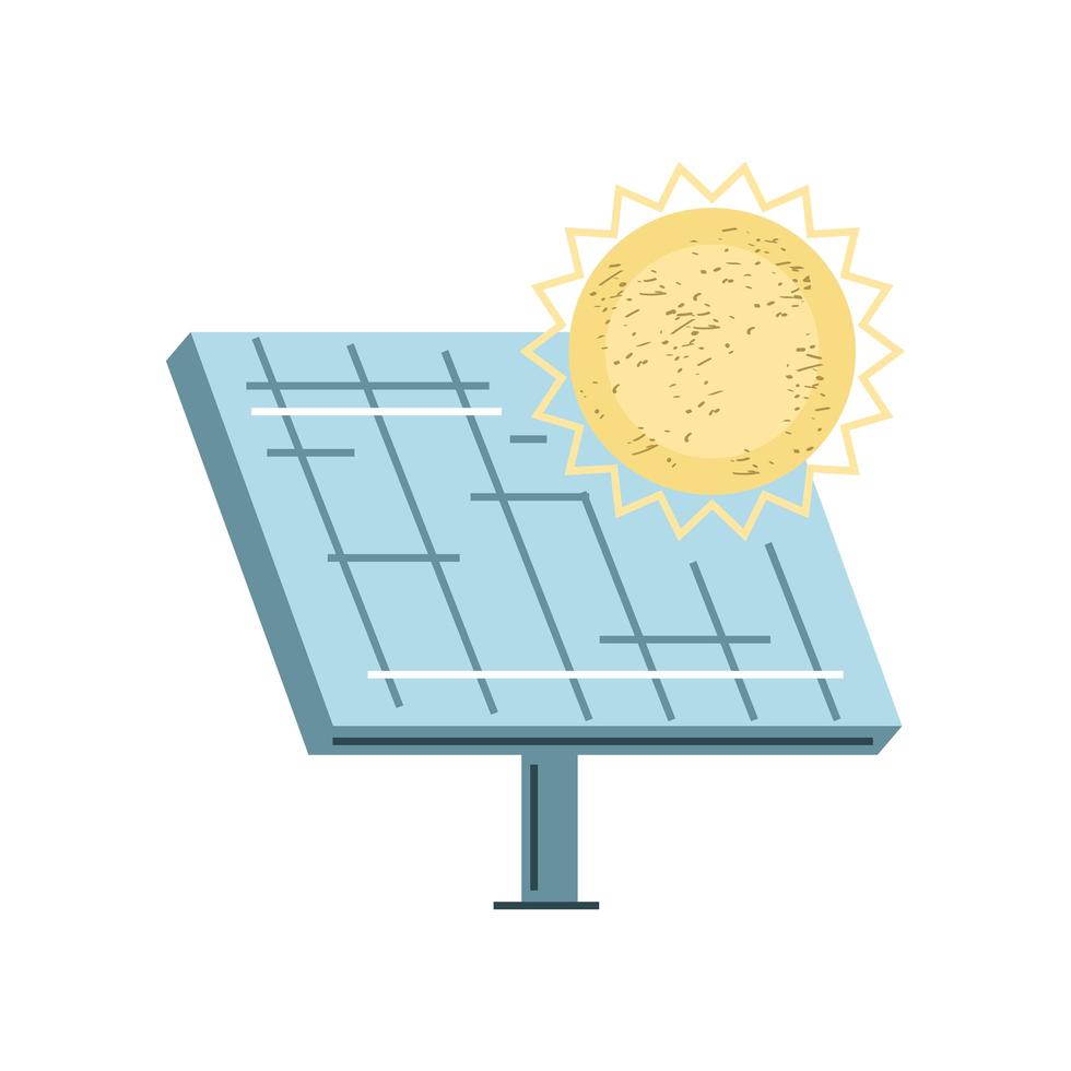 energía del panel solar sostenible vector