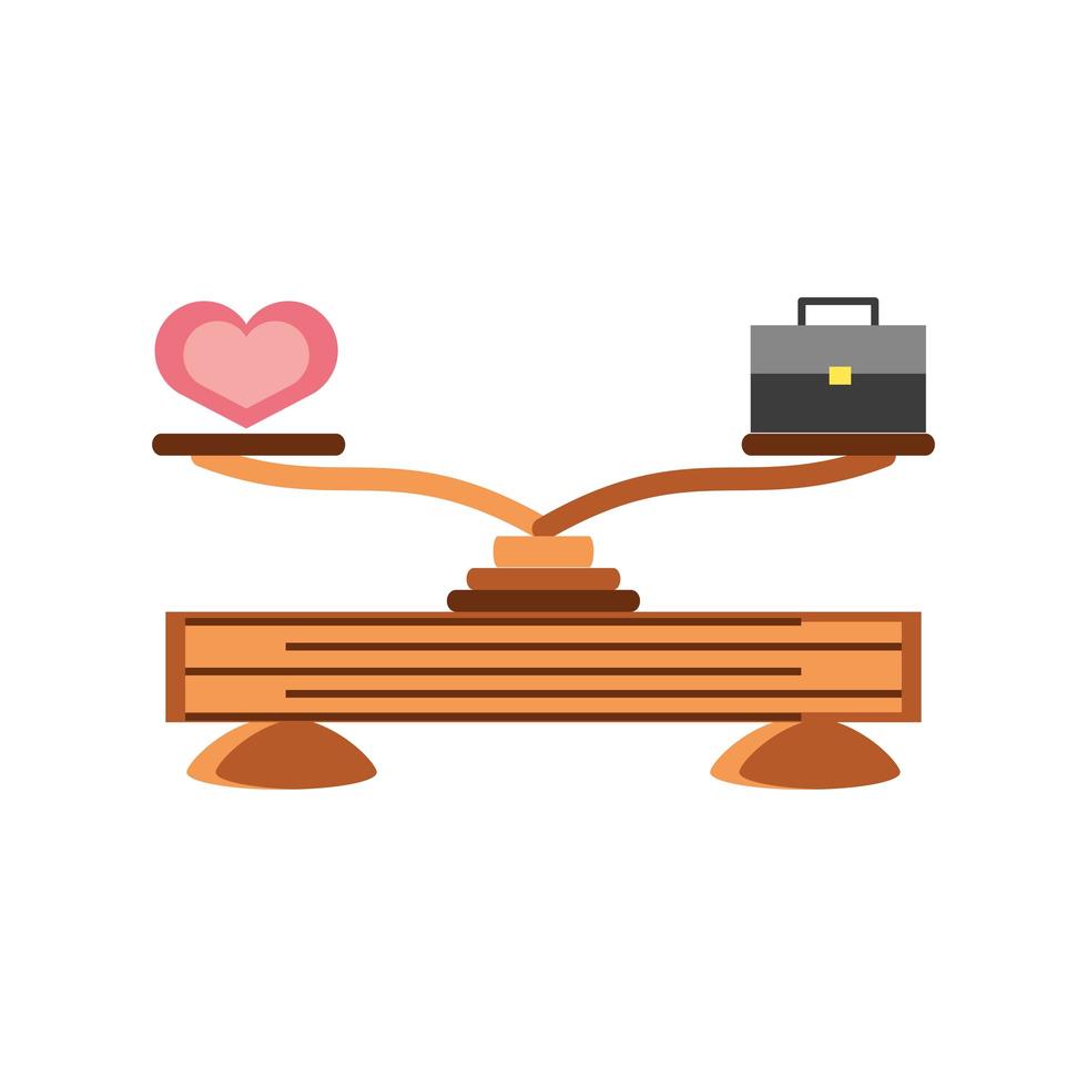 balancing love and work vector