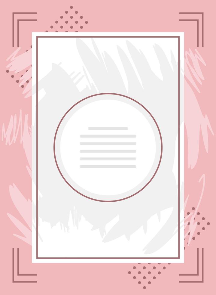editable post template vector