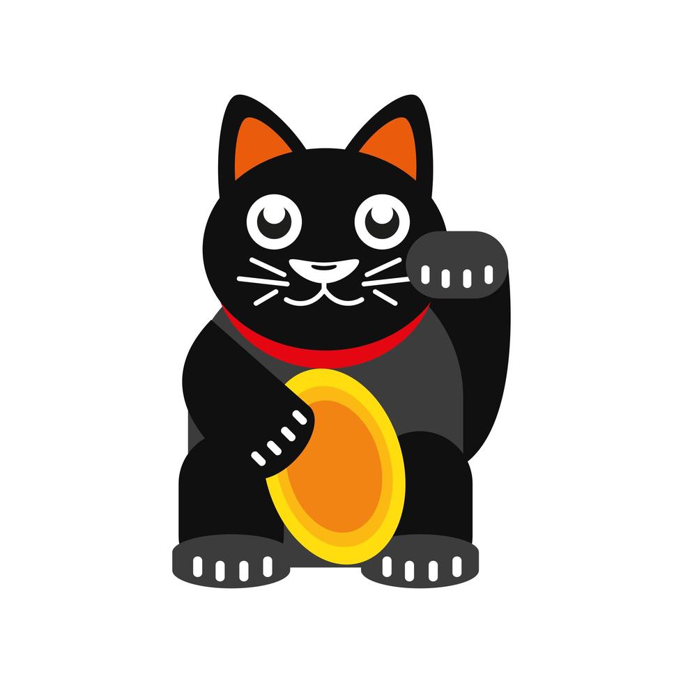 chinese lucky cat vector