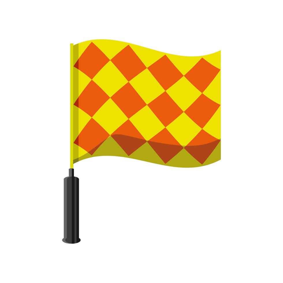 deporte de bandera a cuadros vector