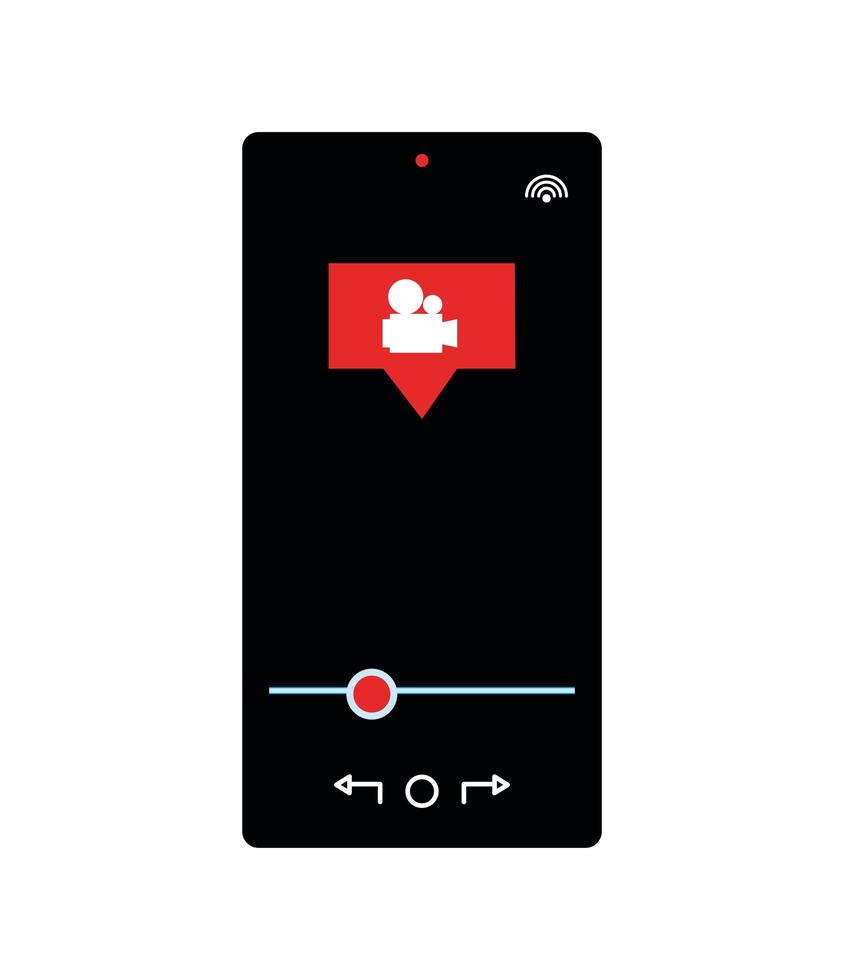 phone stream camera vector