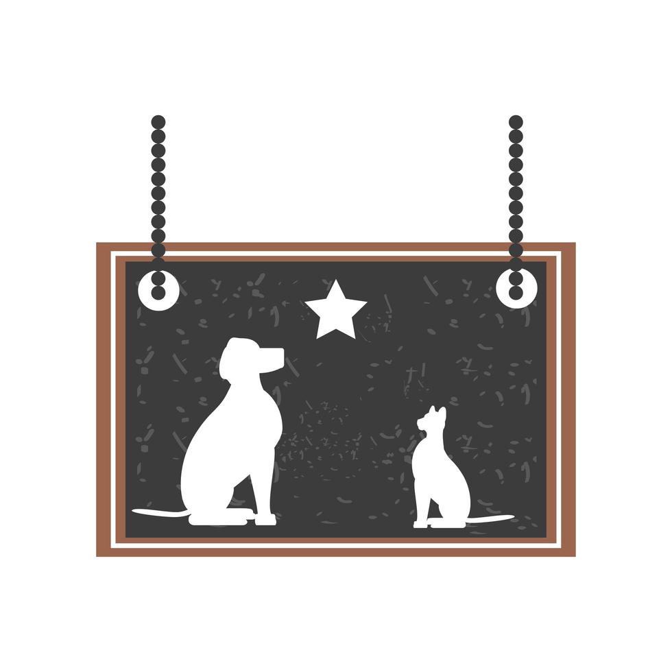 veterinary pets board vector