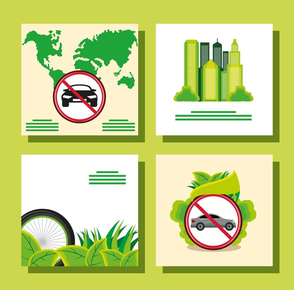 eco transport banner vector