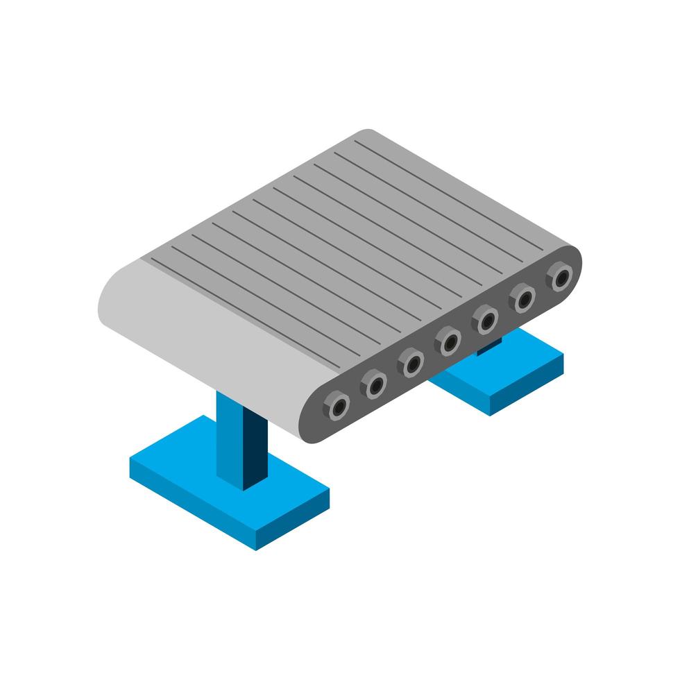 industrial conveyor belt vector