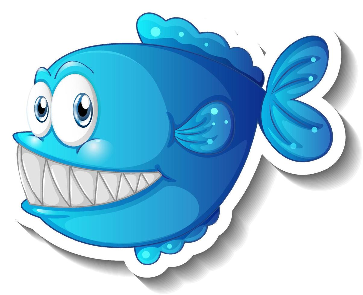 pez de dibujos animados con grandes colmillos pegatina de dibujos animados 3755654 Vector en Vecteezy pez de dibujos animados con grandes colmillos pegatina de dibujos animados 3755654 Vector en Vecteezy