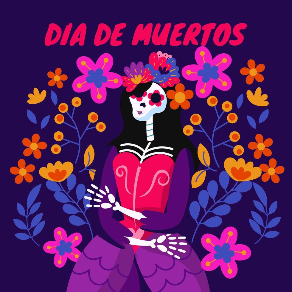 concepto de dia de muertos vector