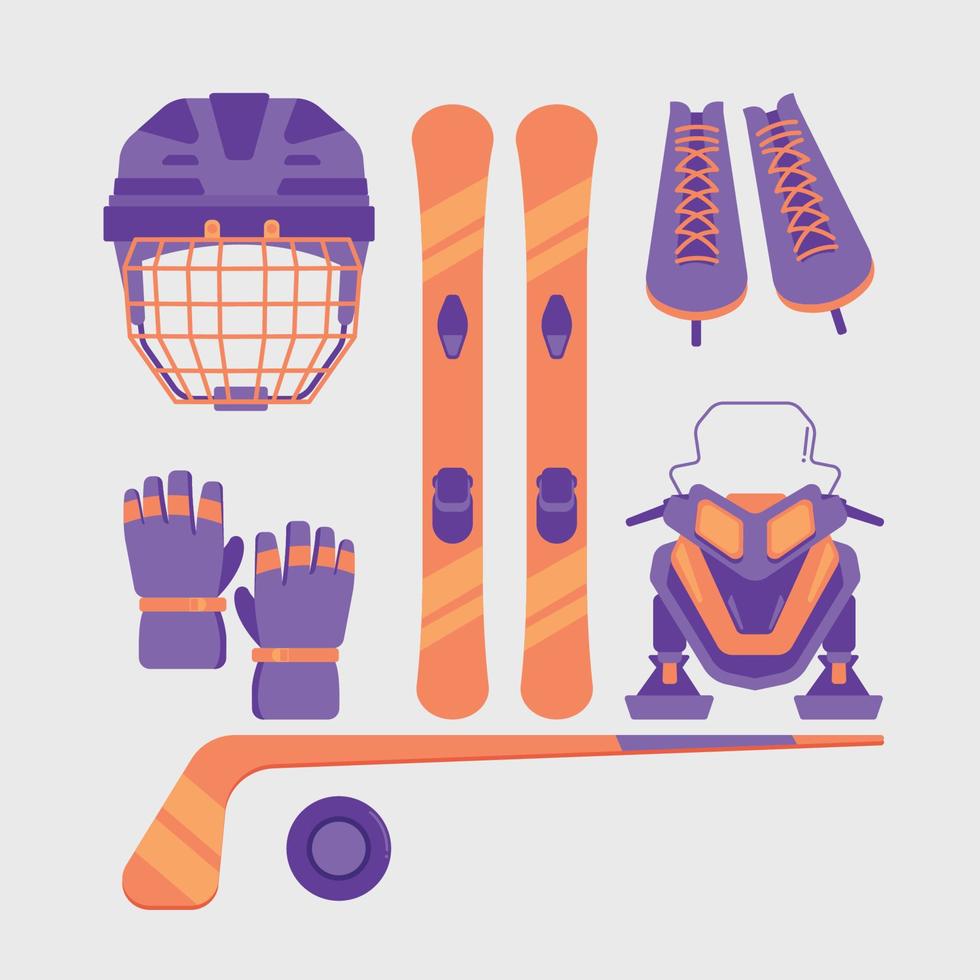 Winter Sport Icon Set vector