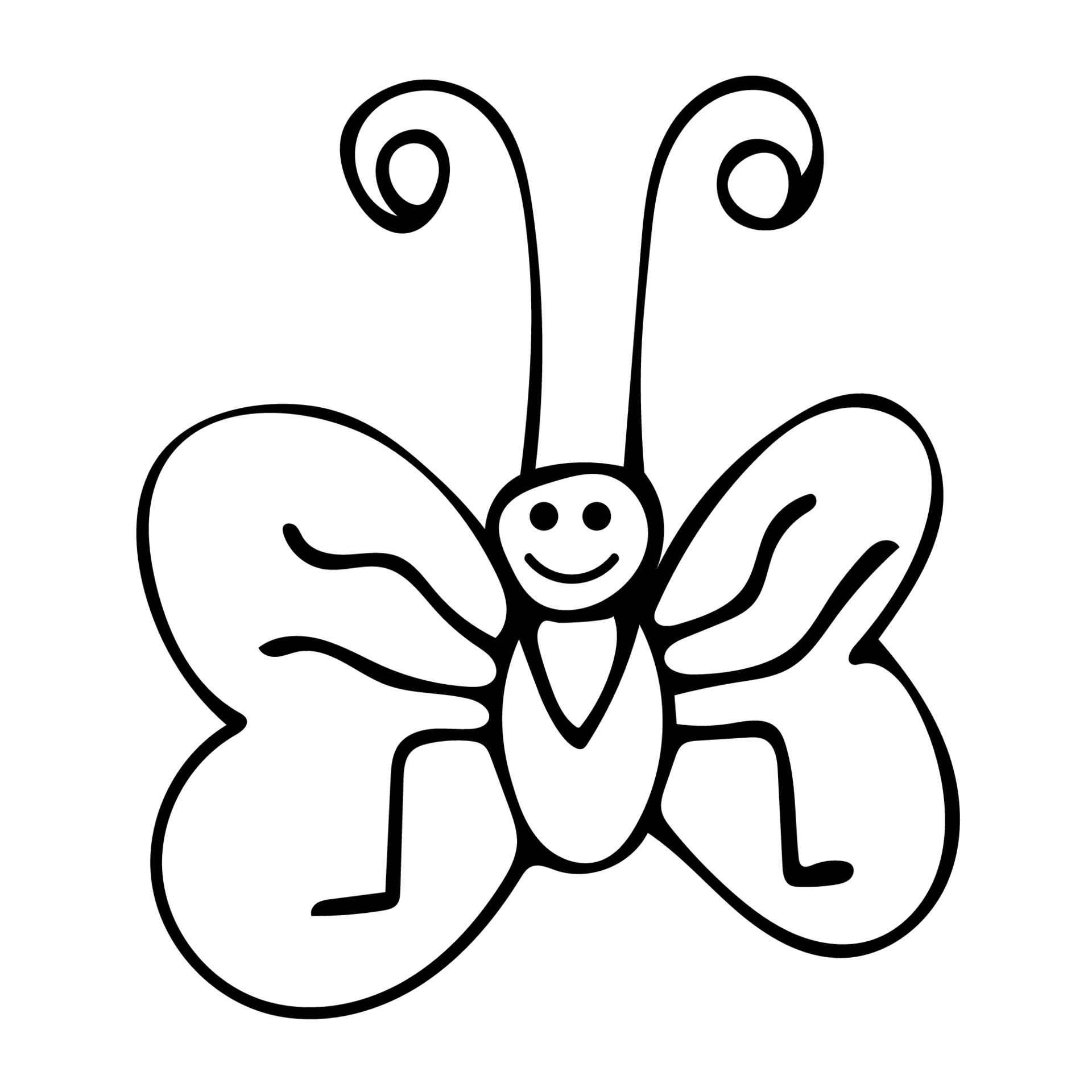 Thin line doodle butterfly, cartoon happy bug isolated on white background. 3756184 Vector Art at Vecteezy Thin line doodle butterfly, cartoon happy bug isolated on white background. 3756184 Vector Art at Vecteezy