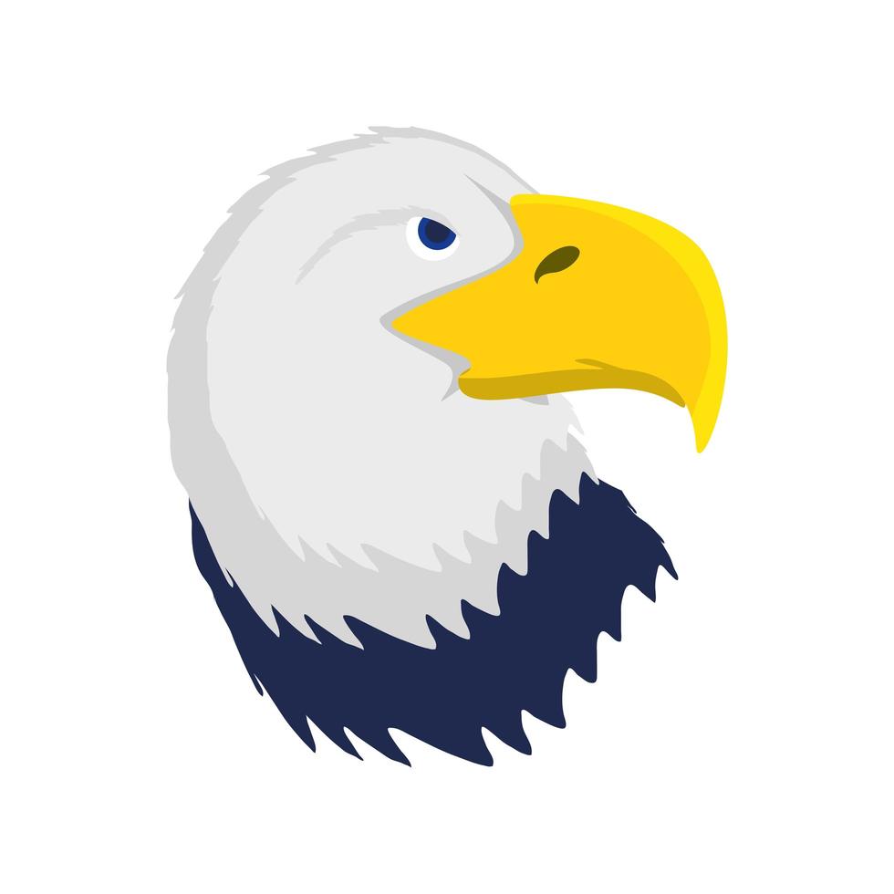 bald eagle head vector