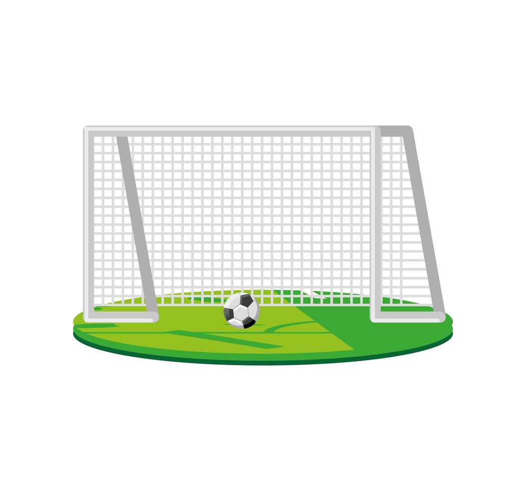 soccer goal ball vector