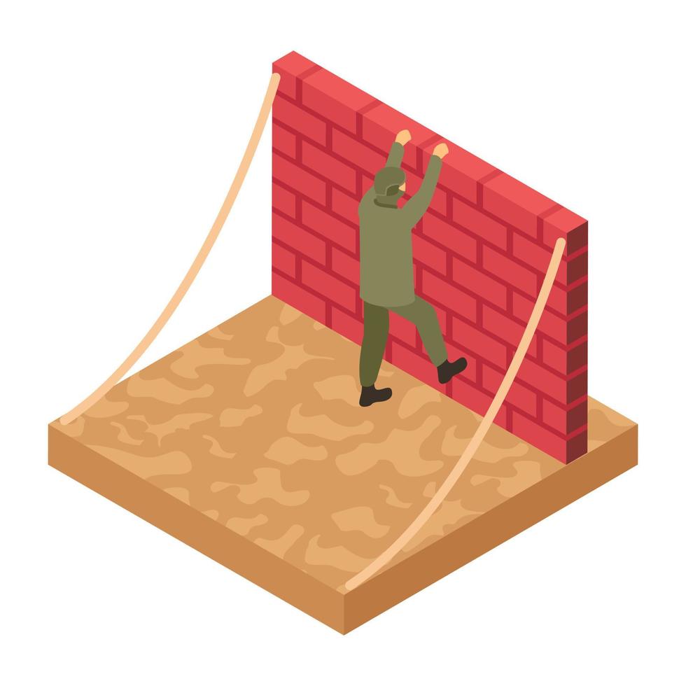 Wall Climbing Concepts vector