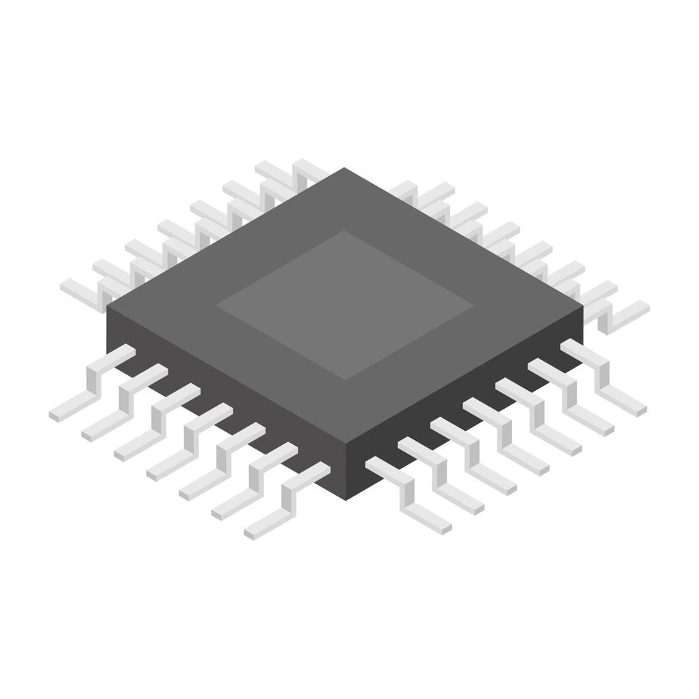 Trendy Microprocessor Concepts vector