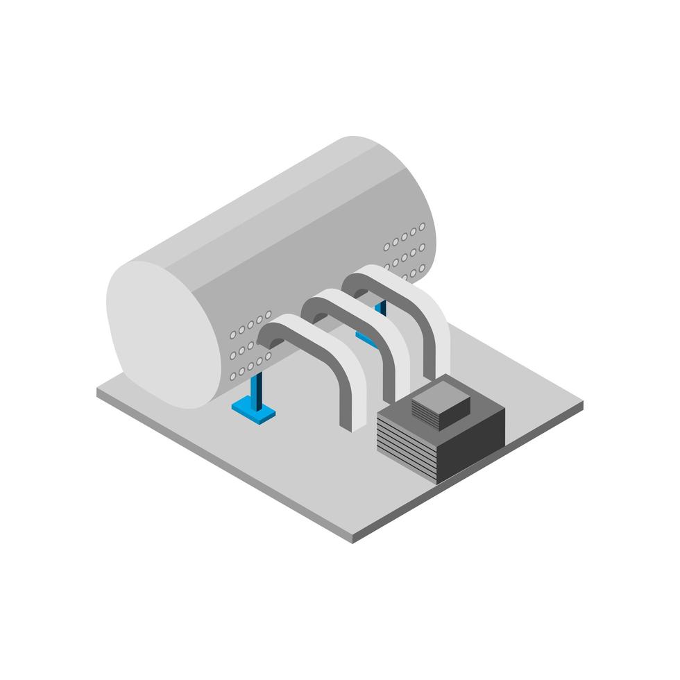 industrial tank and control vector