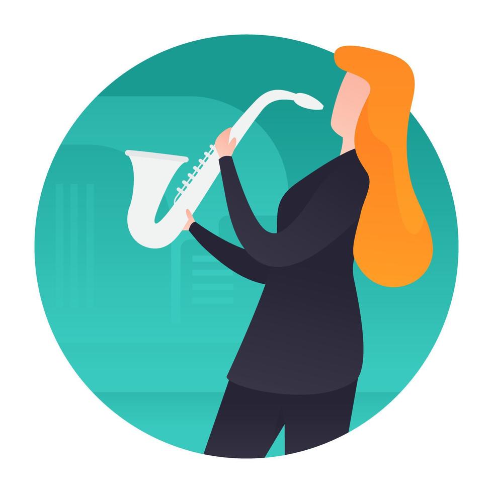 Playing Bugle Concepts vector