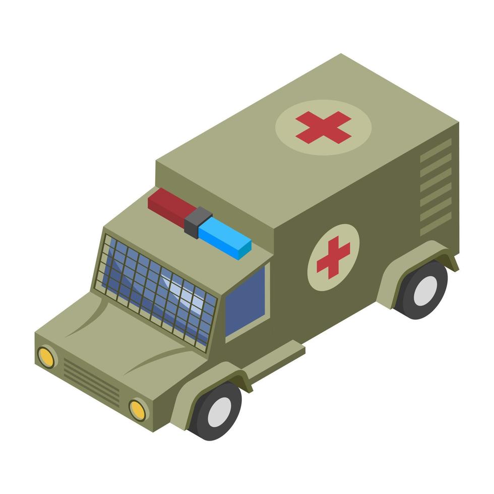 conceptos de ambulancia militar vector
