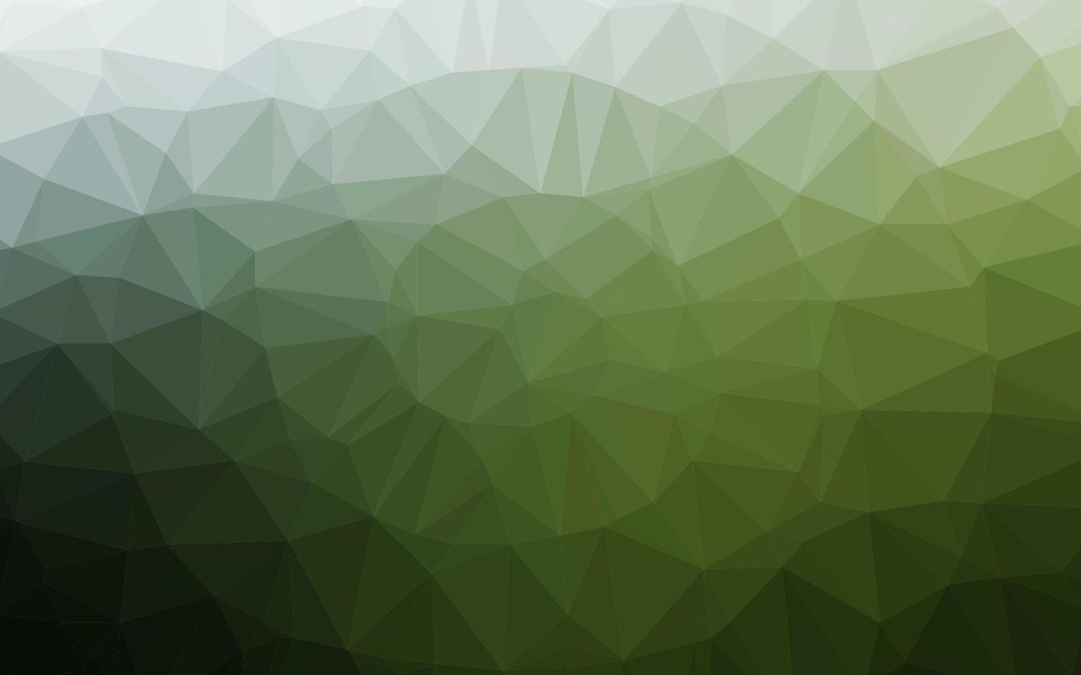 Dark Green vector polygon abstract backdrop.