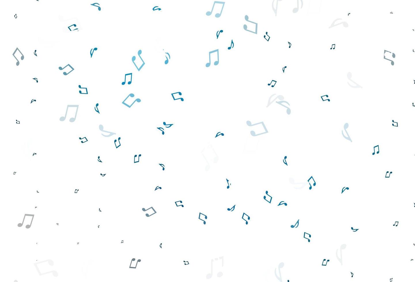 Light BLUE vector backdrop with music notes.