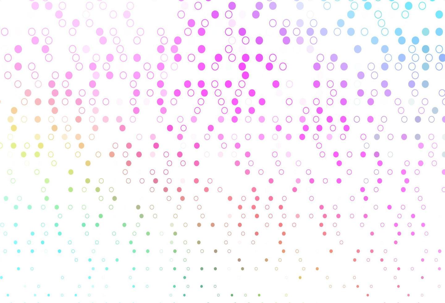 textura de vector de arco iris multicolor claro con discos.