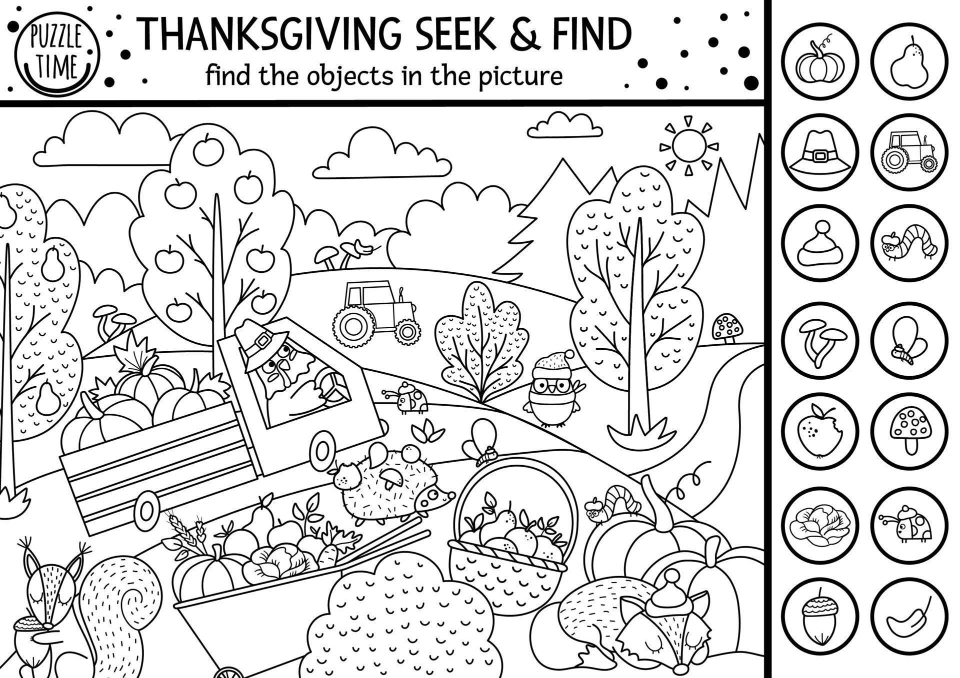 Hidden Objects Printable In Color