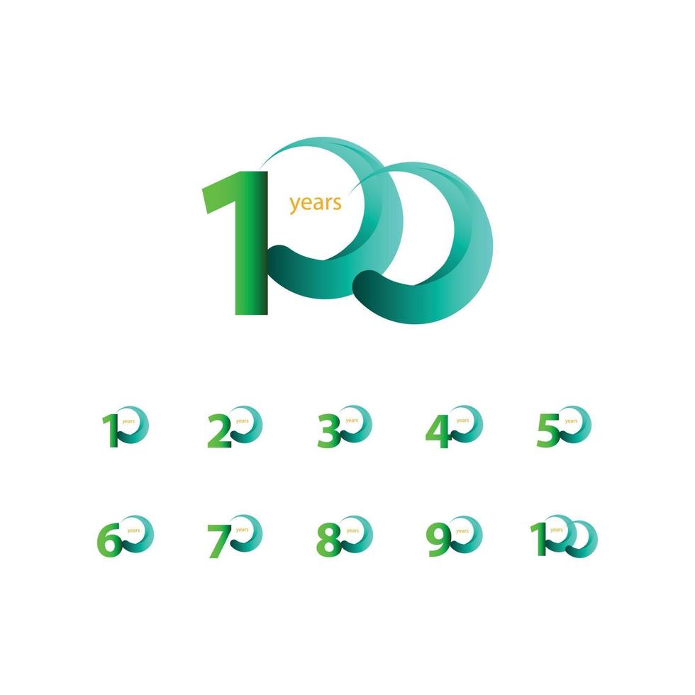 100 Years Anniversary Celebration Vector Template Design Illustration