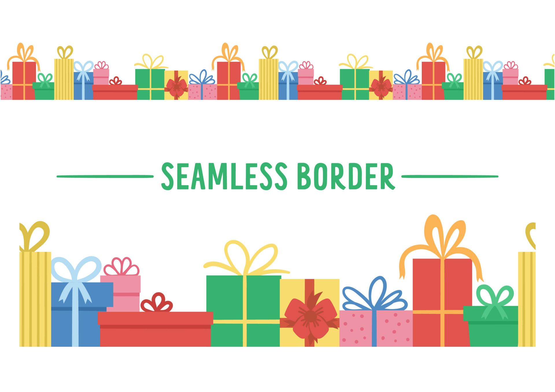 Christmas Present Border Clip Art