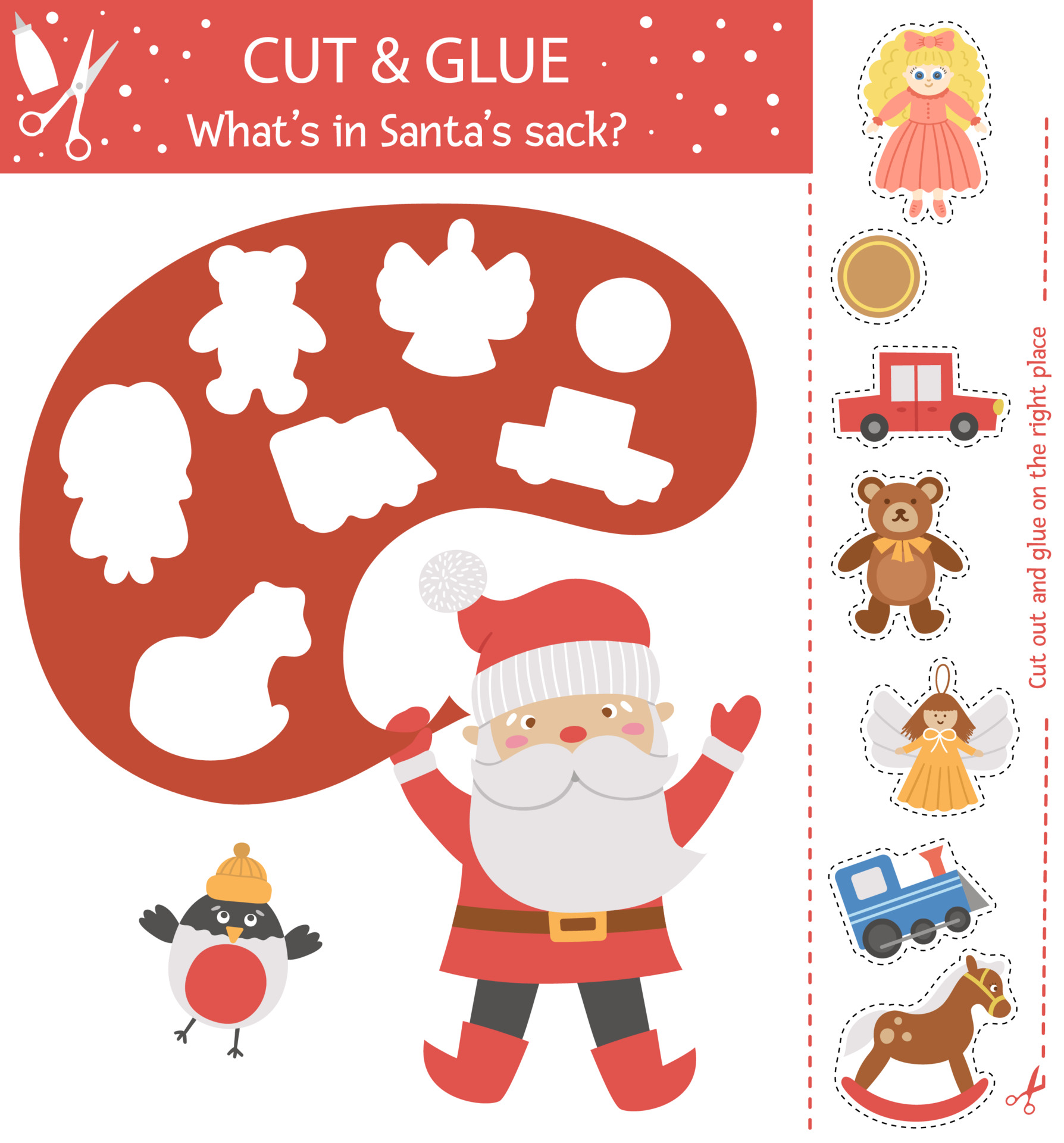 santa claus template cut out