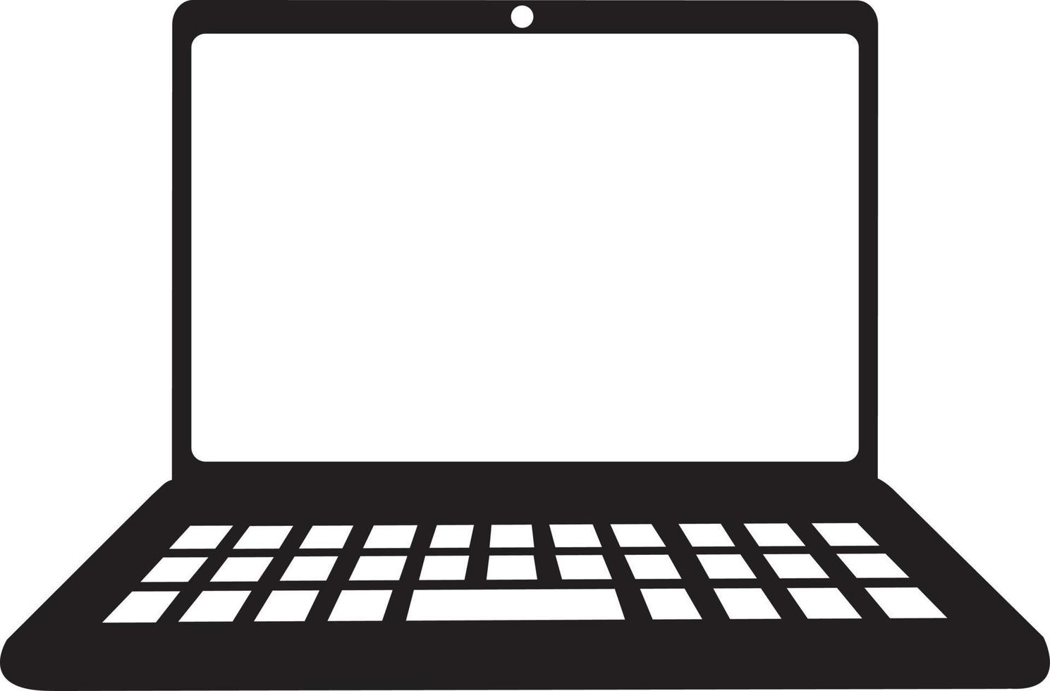 icono de portátil. portátil en estilo plano aislado en vector de fondo blanco