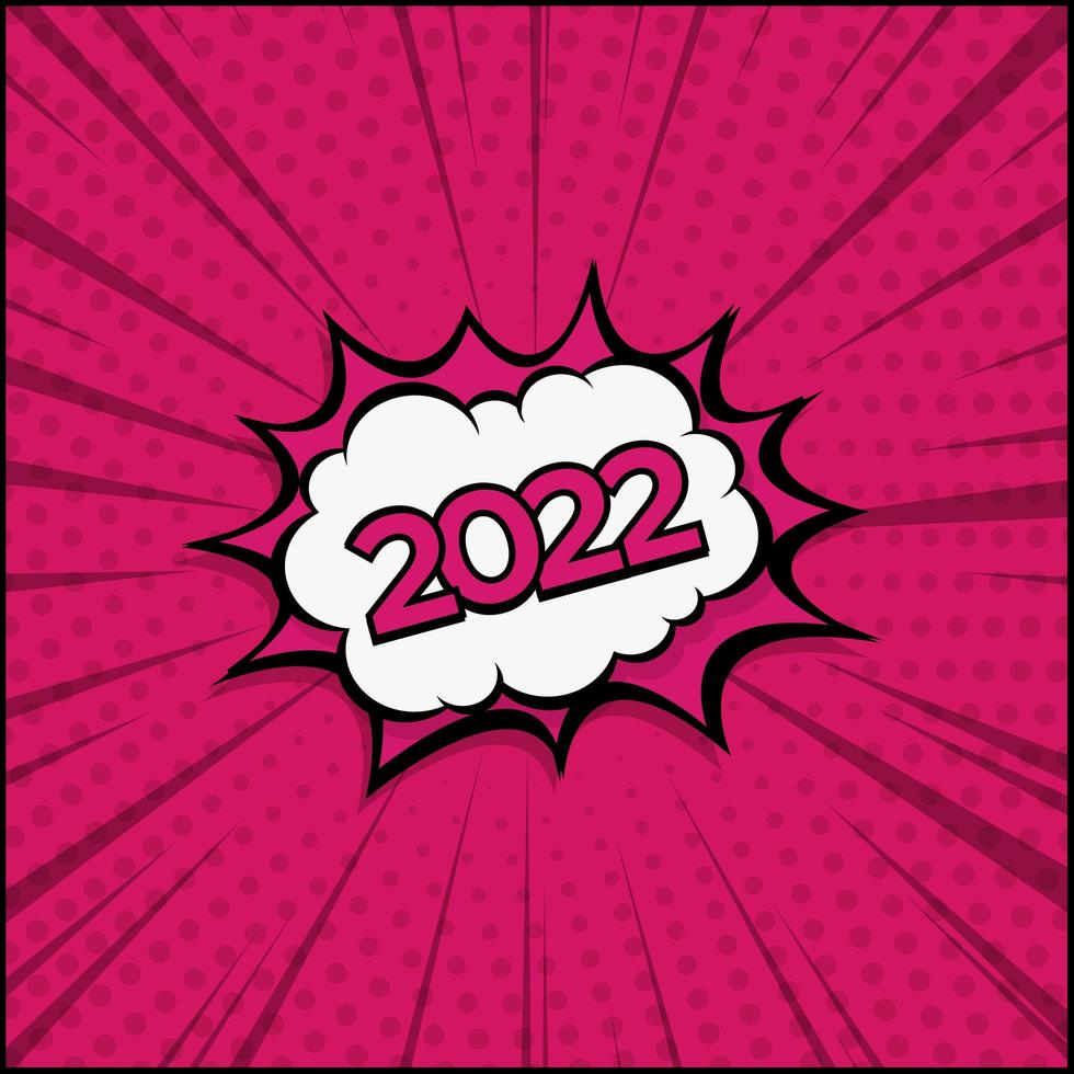 Plantilla web colorida comic zoom año nuevo 2021 - vector