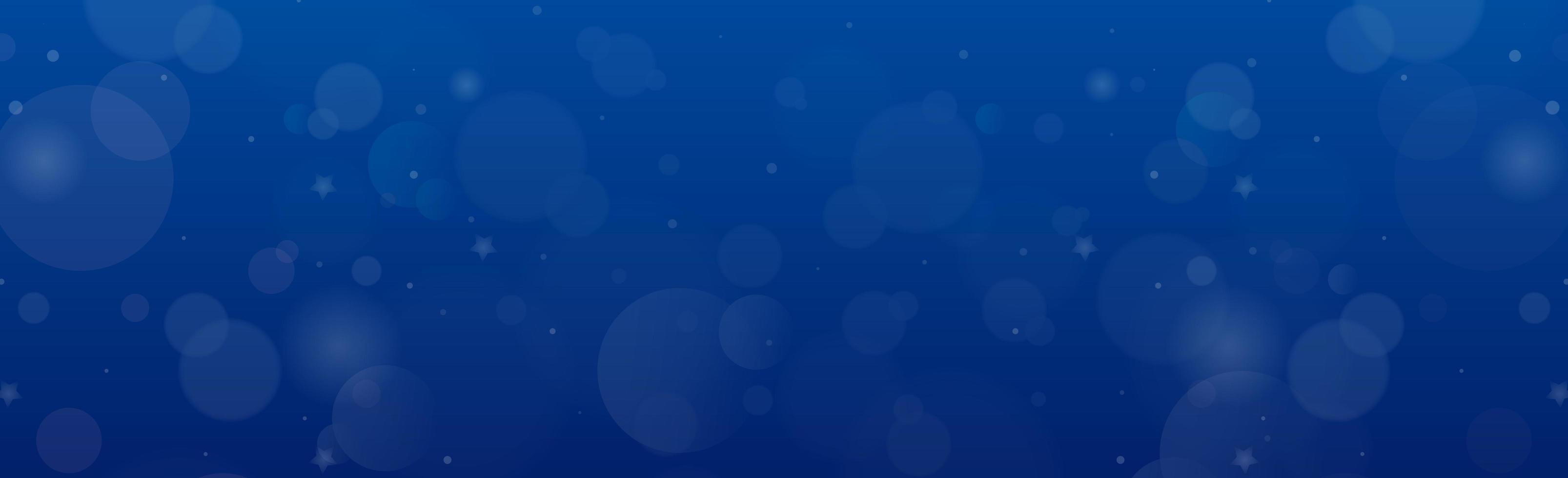 Web template blue bokeh panoramic background - Vector