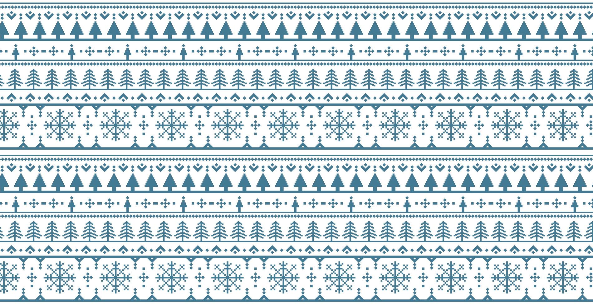 Christmas white panoramic background with drawings and patterns of the holiday - Vector