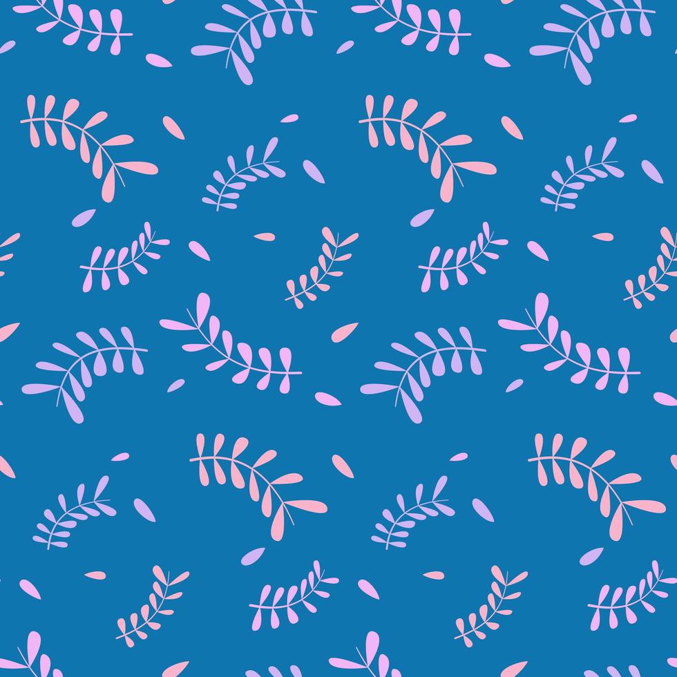 Botanical pattern illustration. Colorful rapport. vector