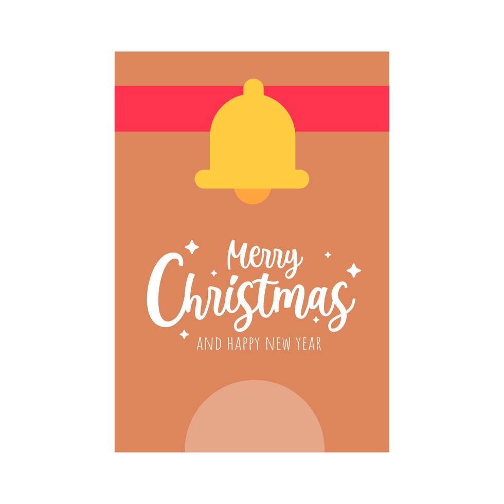 Christmas card. Santa Set Christmas Greeting Card Template. vector