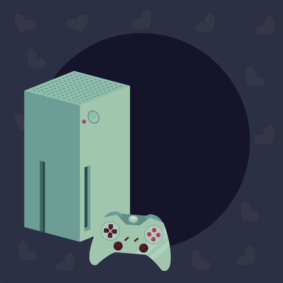 green videogame console vector