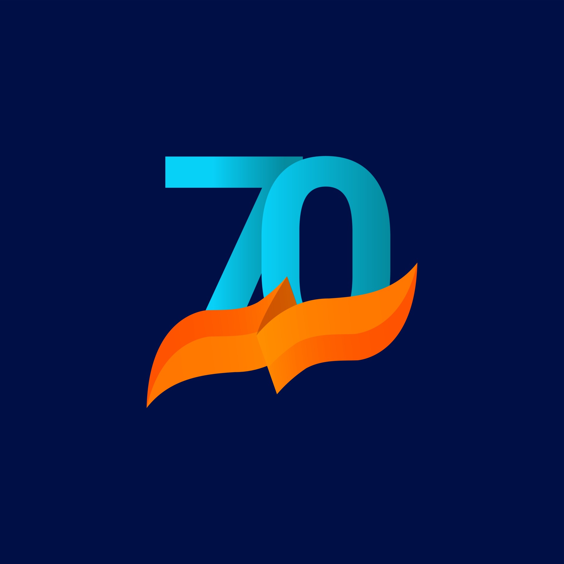 70 Years Anniversary Celebration Number Vector Template Design 70-years-anniversary-celebration-number-vector-template-design