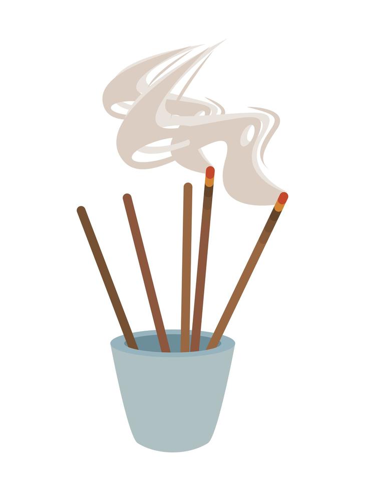 scent candles in cup vector