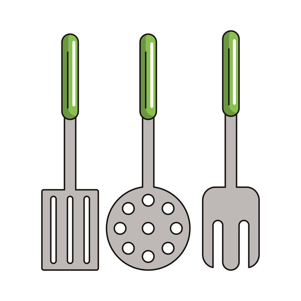 utensilios y suministros de cocina vector