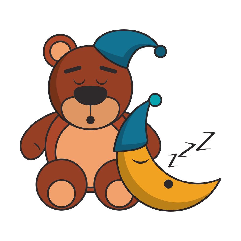 Sleep and rest cartoons vector