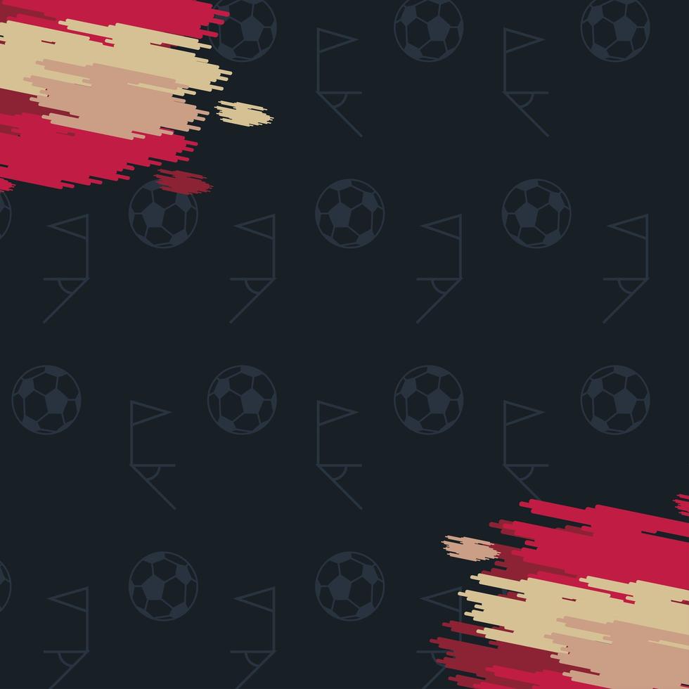 soccer black poster vector