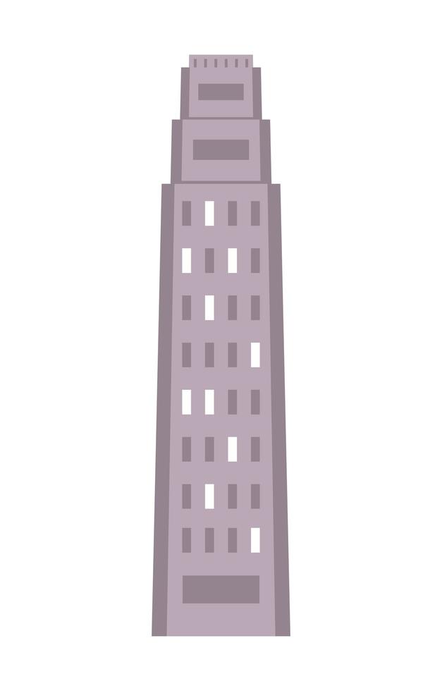metropolis skyscraper gray vector