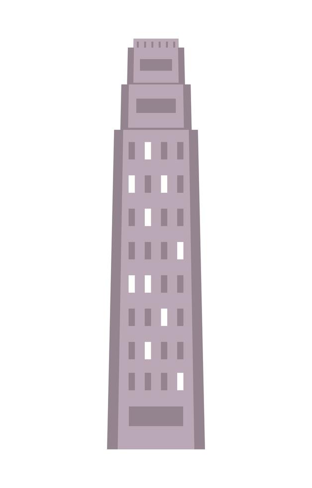 metrópolis rascacielos gris vector