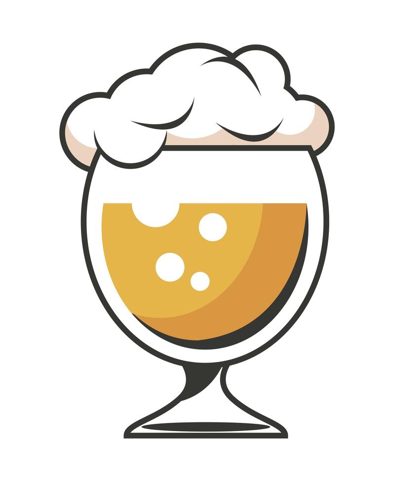 beer cup container vector