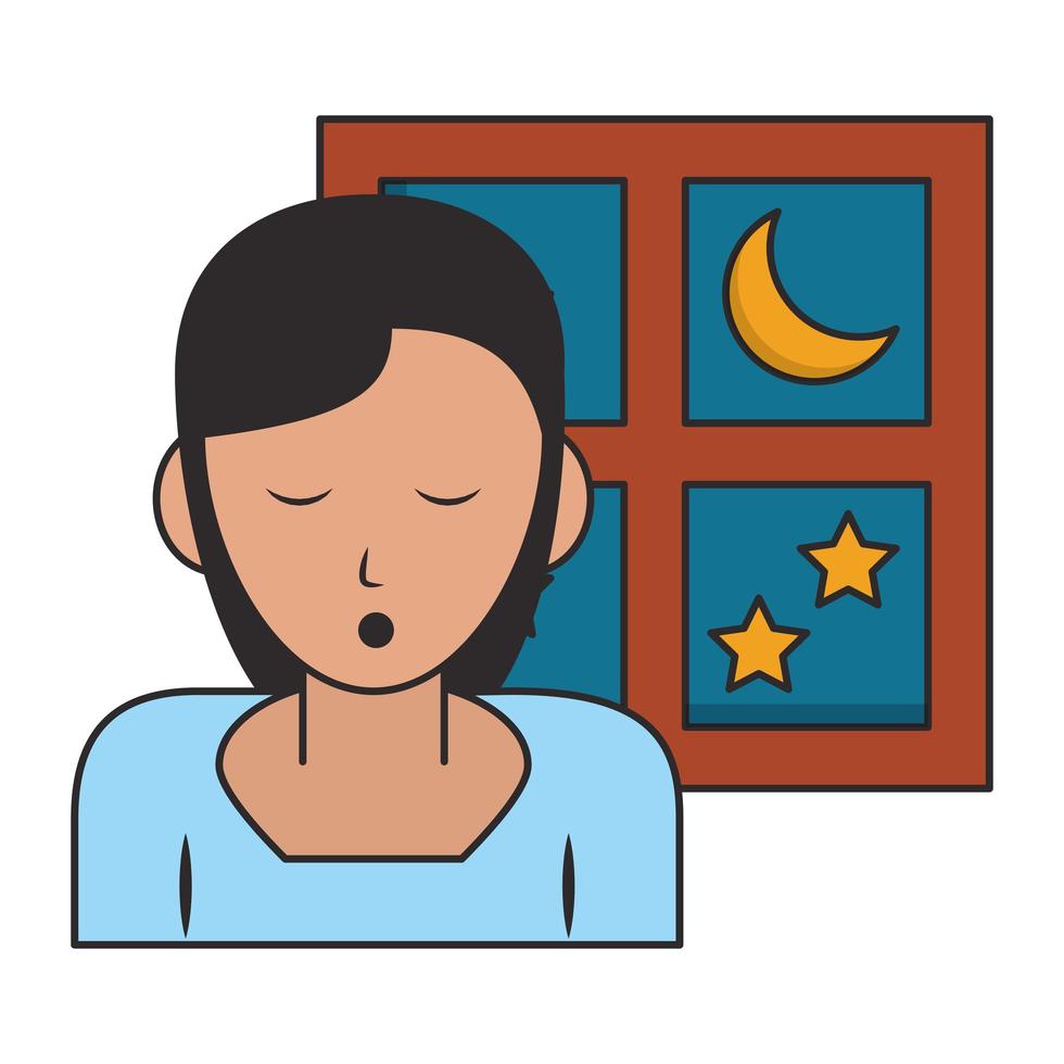 dibujos animados para dormir y descansar vector