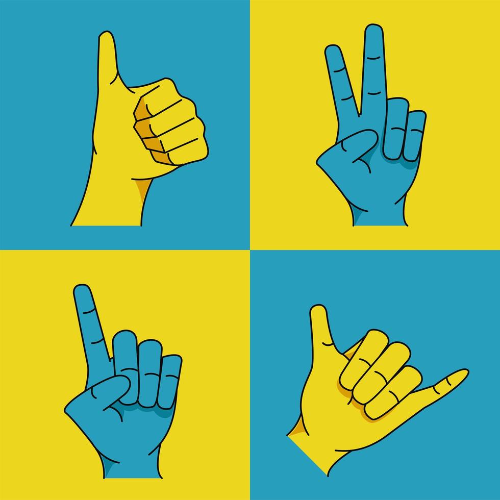 four left handers vector