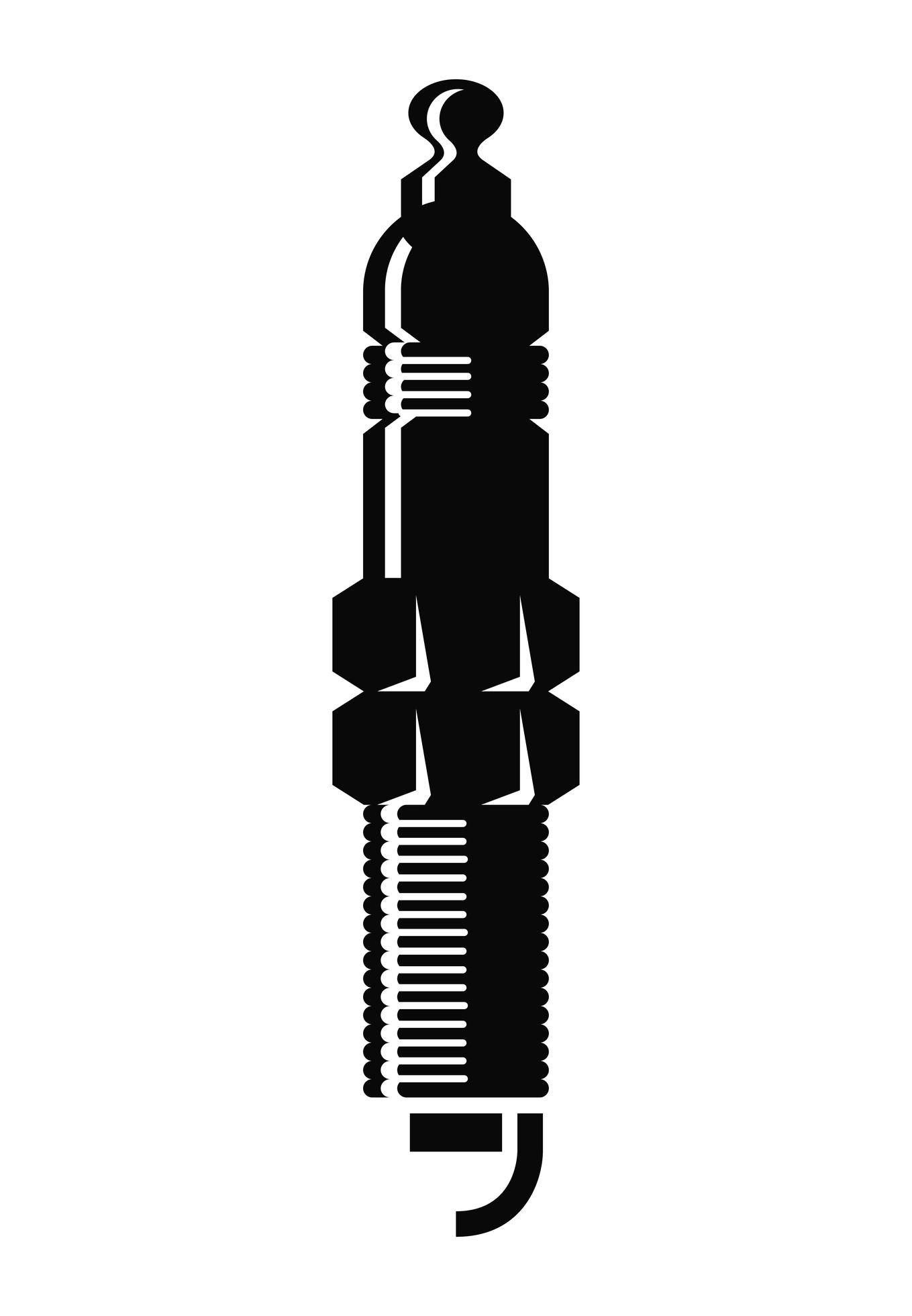 spark plug silhouette 3759676 Vector Art at Vecteezy