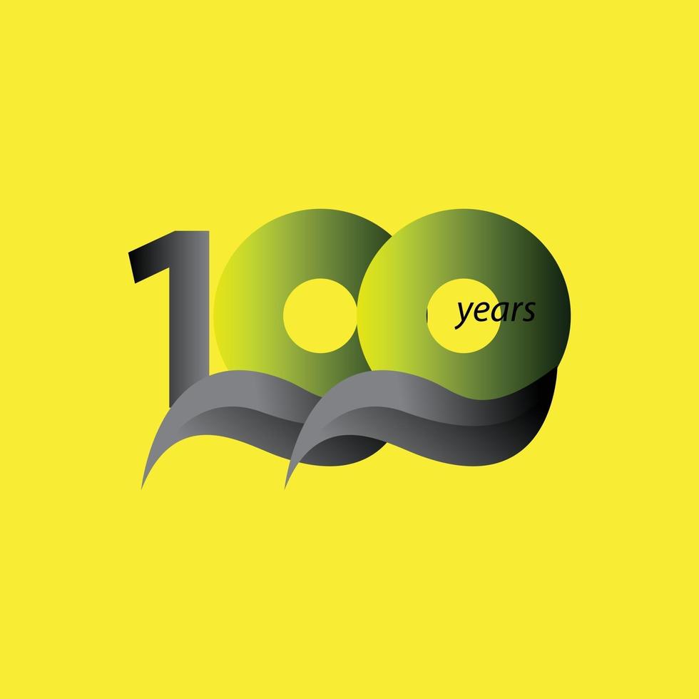 100 Years Anniversary Celebration Vector Template Design Illustration